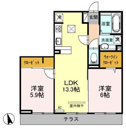 ブラウンヒルズの物件間取画像